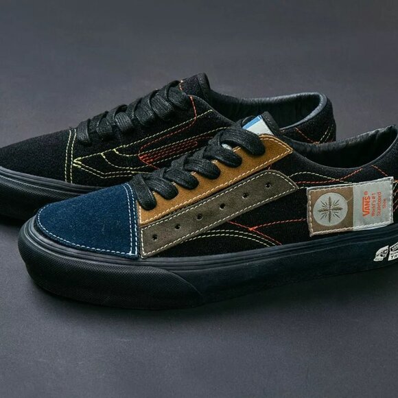 Vans x Taka Hayashi DIY Sk8-Low VLT LX 'Black' VN0A4UX62NQ Men's 8 Custo… - Picture 2 of 11